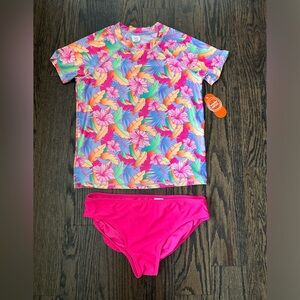 Wonder Nation two-piece bathing suit girls XXL size 18